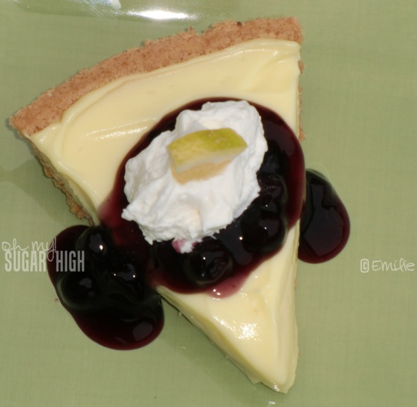 Lemon and Blueberry Cream Cheese Pie 7w