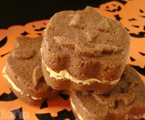 Jack O Lantern Chocolate Sandwich Cookies