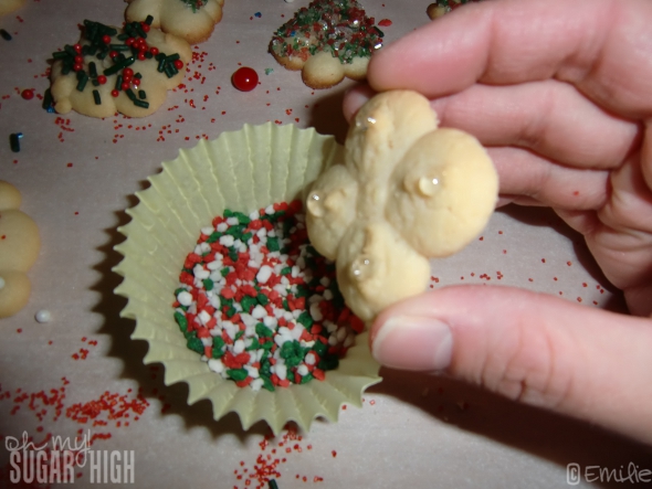 Holiday Spritz Cookies
