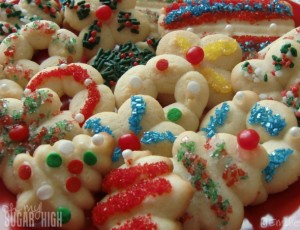 Holiday Spritz Cookies 16