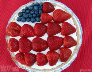 American Flag Cheesecake 1