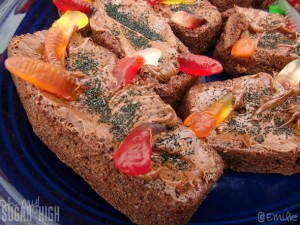 Halloween Coffin Worm Brownies 1