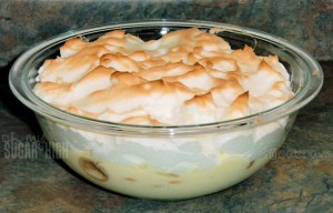 baked meringue banana pudding