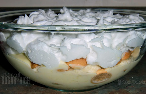 banana pudding with meringue