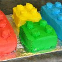 lego cake blocks four colors