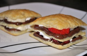 strawberry banana napoleons