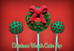 Christmas Wreath Cake Pop