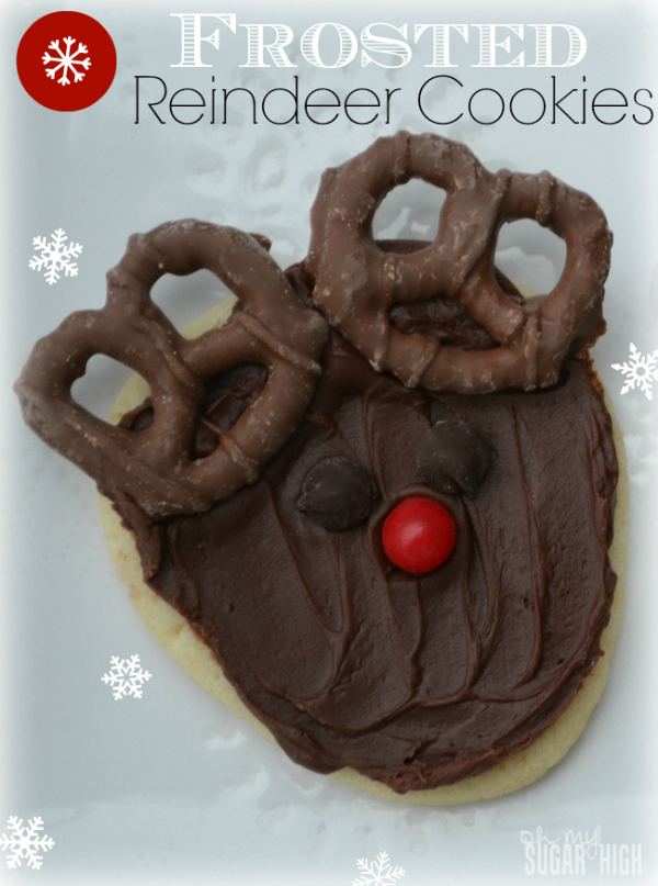 Frosted Reindeer Holiday Sugar Cookies - Copy