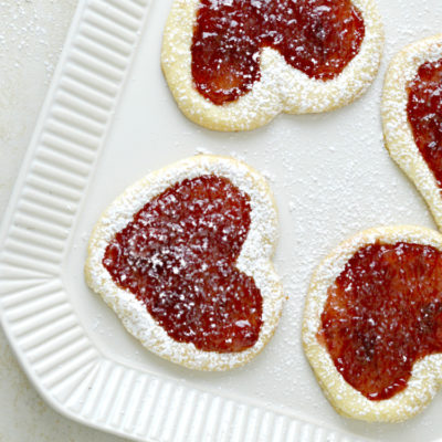 Valentine Cherry Filled Heart Cookies