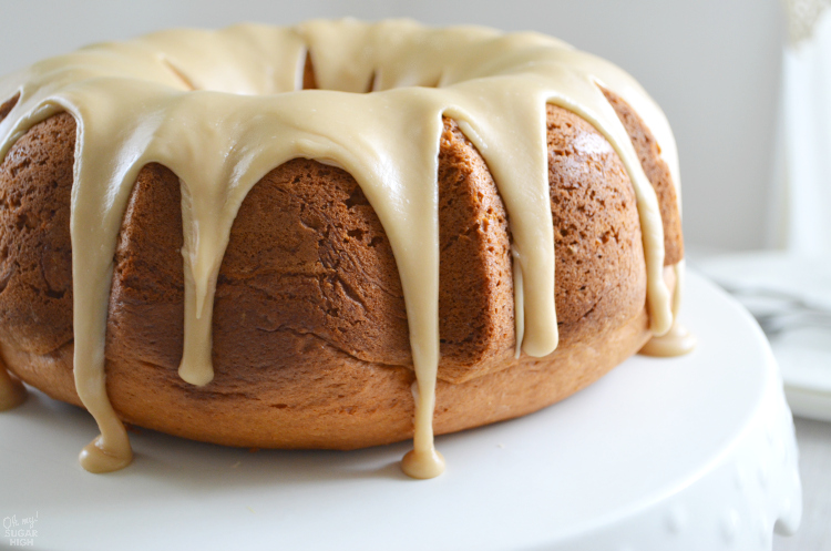 This easy lemon bundt cake recipe features a unique homemade caramel glaze that takes it to a new level but also tastes amazing on its own!
