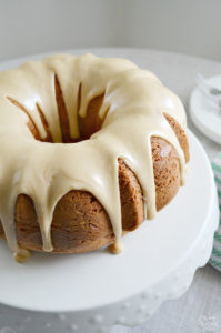 This easy lemon bundt cake recipe features a unique homemade caramel glaze that takes it to a new level but also tastes amazing on its own!