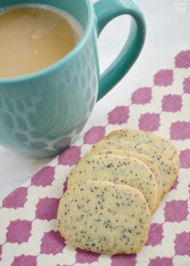 If you love a crunchy lemon cookie, you'll love these slice and bake lemon poppy seed cookies. They are loaded with flavor and perfect for dunking in tea or coffee!