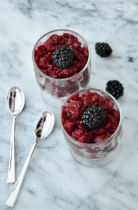 Blackberry Granita for Two