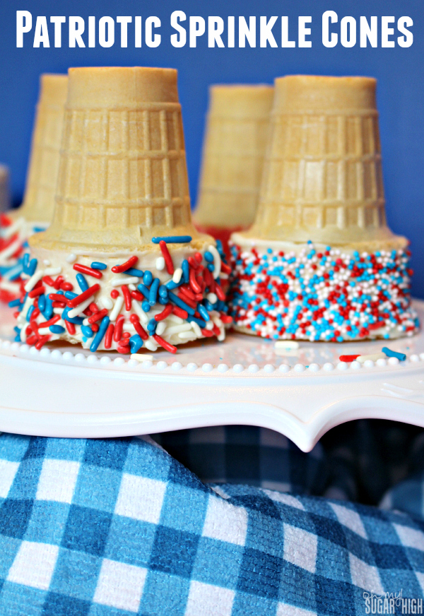 Patriotic Sprinkle Cones