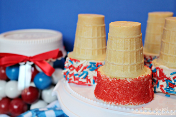 Red White and Blue Cones