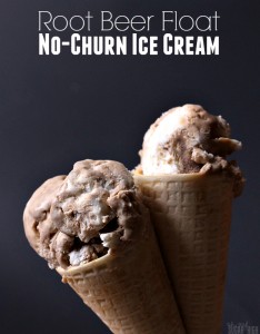 Root Beer Float No Churn Ice Cream