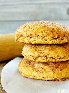 This recipe for cinnamon sweet potato biscuits is a delicious way to enjoy sweet potatoes and the perfect side dish for any Sunday dinner, Thanksgiving or a unique way to use up those sweet potato leftovers. Serve them fresh from the oven with the some butter and no one will be able to resist these homemade biscuits.