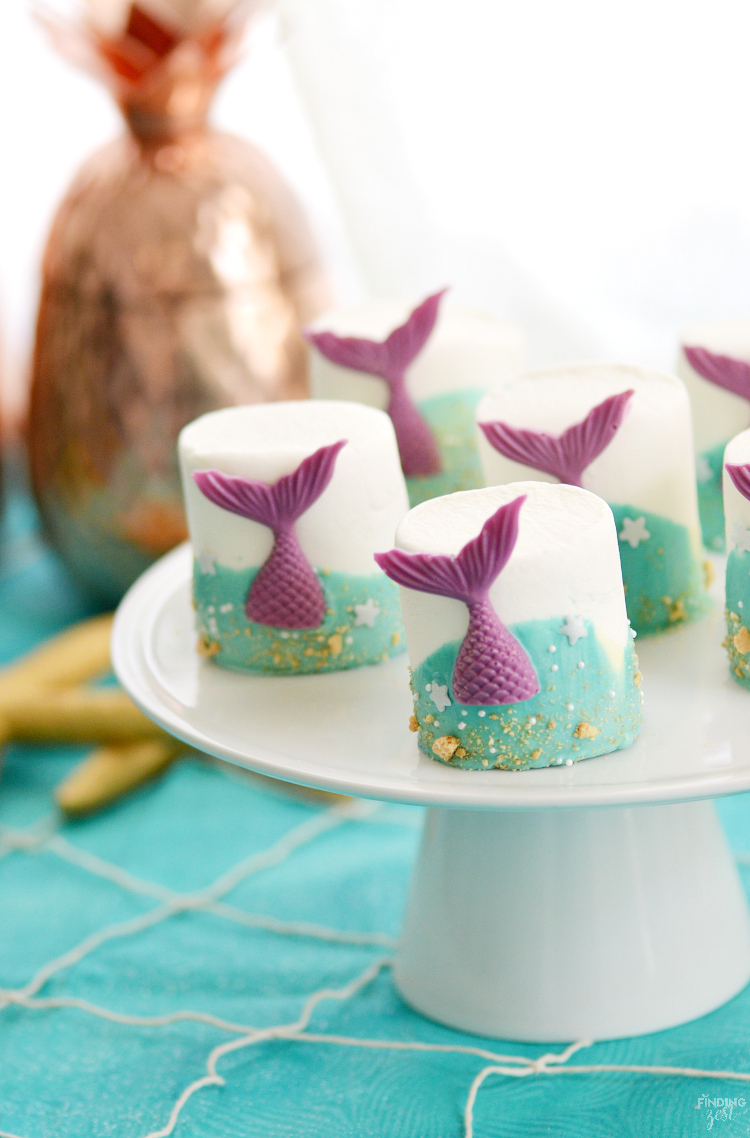 Mermaid Marshmallows for Under the Sea Party
