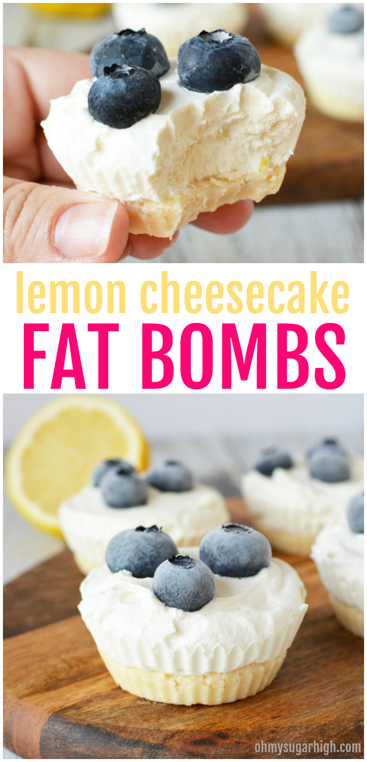 Lemon Cheesecake Fat Bombs - Oh My! Sugar High