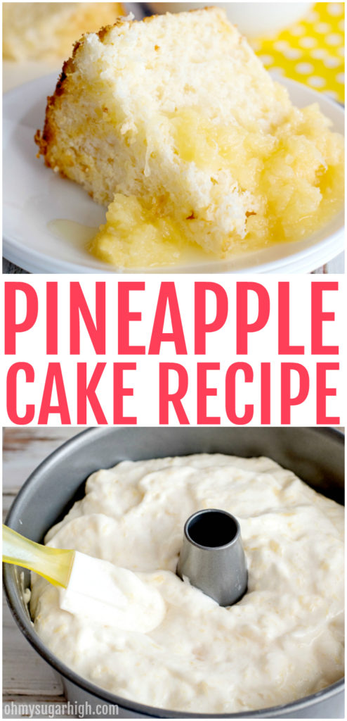 Pineapple Cake With Crushed Pineapple Topping Oh My Sugar High