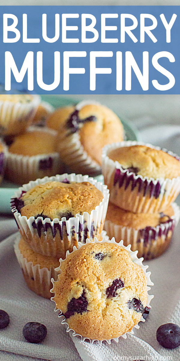 You'll love these fresh blueberry muffins made from scratch with simple ingredients! Includes fresh blueberries and brown sugar. 
